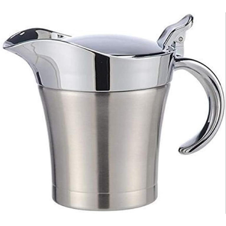 Prep & Savour Steel Double Insulated Gravy Boat With Hinged Lid Wayfair